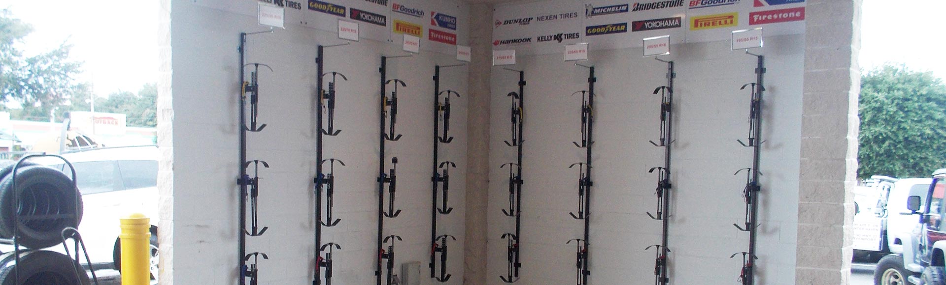 Tire Inserts, Tire displays, Custom Wall & Floor Tire Displays